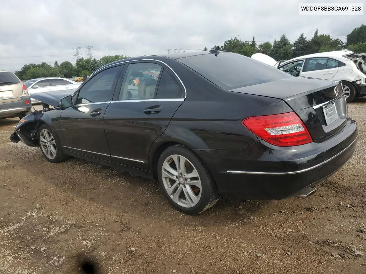 2012 Mercedes-Benz C 300 4Matic VIN: WDDGF8BB3CA691328 Lot: 63916925