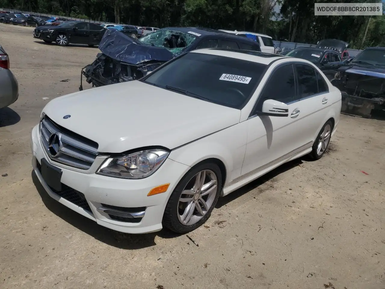 2012 Mercedes-Benz C 300 4Matic VIN: WDDGF8BB8CR201385 Lot: 64089495