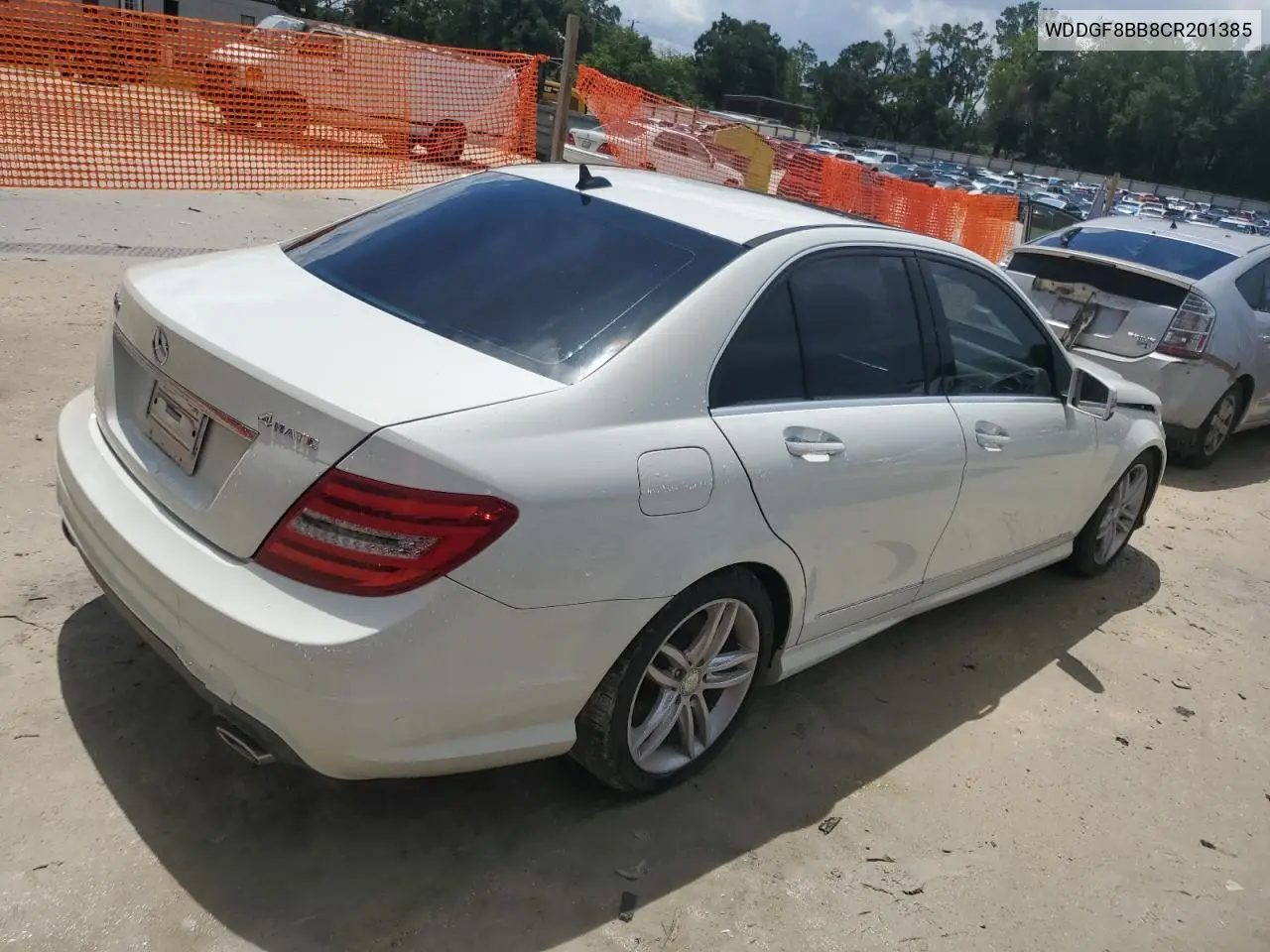 2012 Mercedes-Benz C 300 4Matic VIN: WDDGF8BB8CR201385 Lot: 64089495