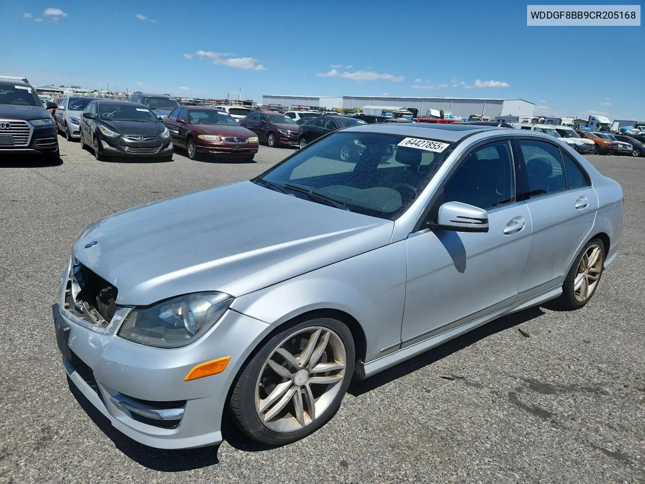 2012 Mercedes-Benz C 300 4Matic VIN: WDDGF8BB9CR205168 Lot: 64427855