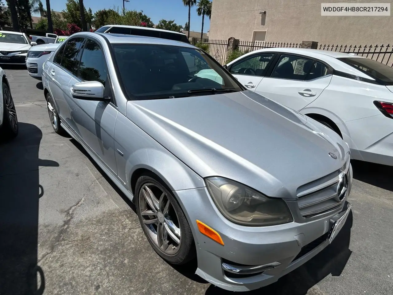 2012 Mercedes-Benz C 250 VIN: WDDGF4HB8CR217294 Lot: 64860895