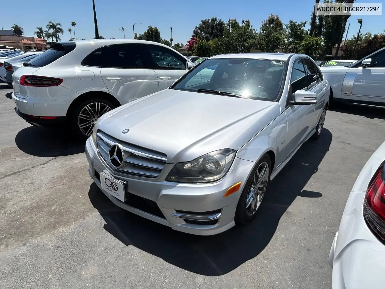 2012 Mercedes-Benz C 250 VIN: WDDGF4HB8CR217294 Lot: 64860895