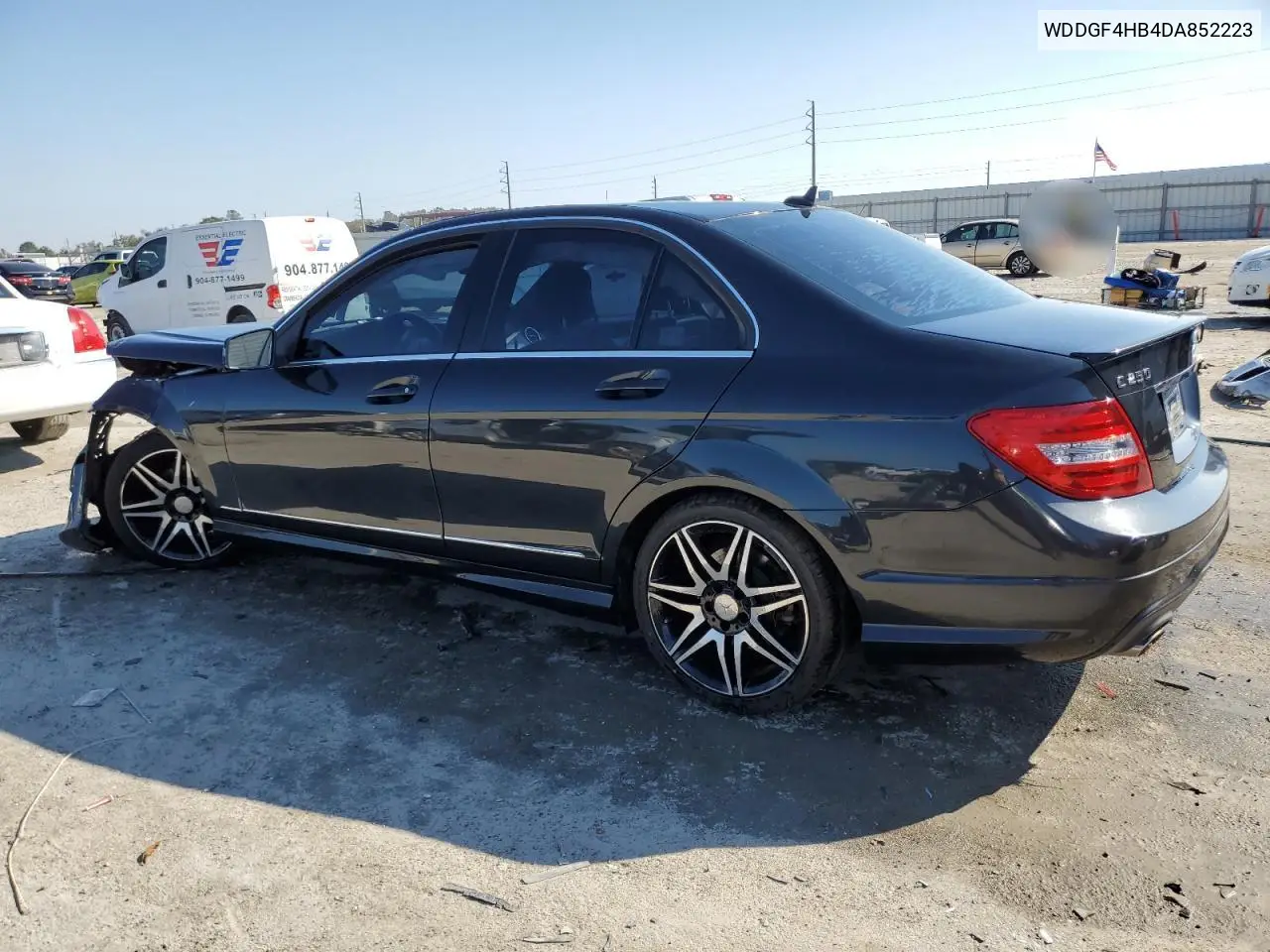 2013 Mercedes-Benz C 250 VIN: WDDGF4HB4DA852223 Lot: 46757365