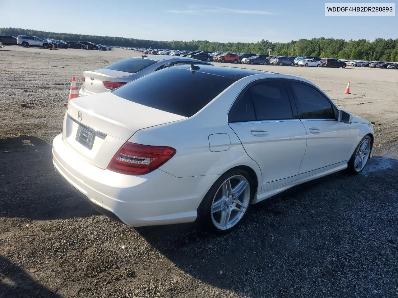 2013 Mercedes-Benz C 250 VIN: WDDGF4HB2DR280893 Lot: 54973845