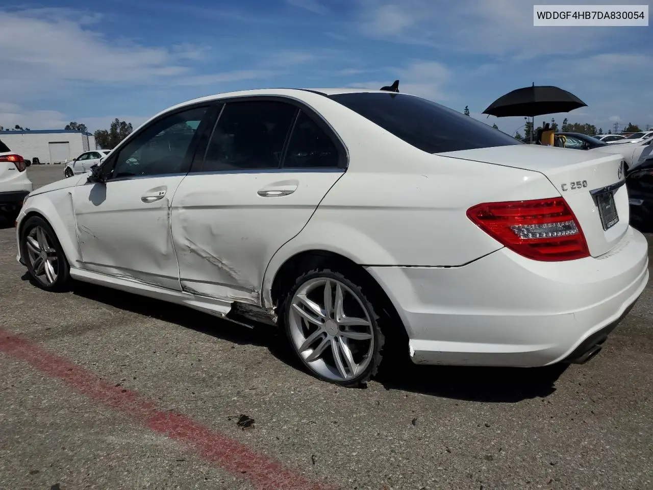 2013 Mercedes-Benz C 250 VIN: WDDGF4HB7DA830054 Lot: 56287075
