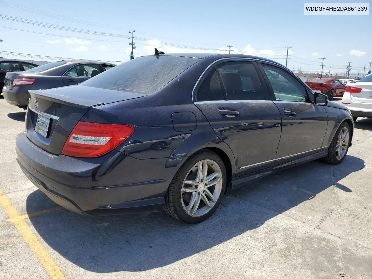 2013 Mercedes-Benz C 250 VIN: WDDGF4HB2DA861339 Lot: 56428355