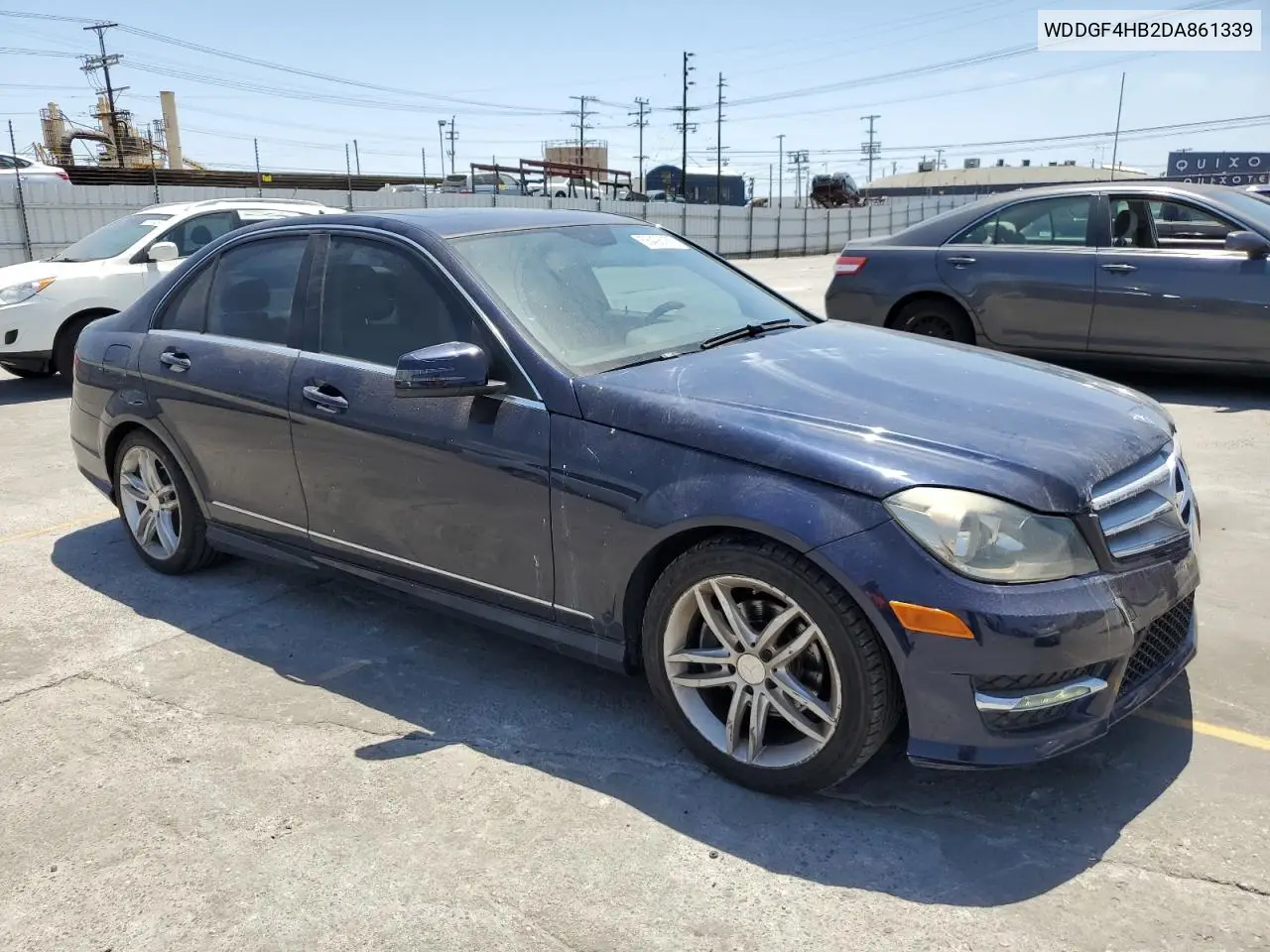 2013 Mercedes-Benz C 250 VIN: WDDGF4HB2DA861339 Lot: 56428355