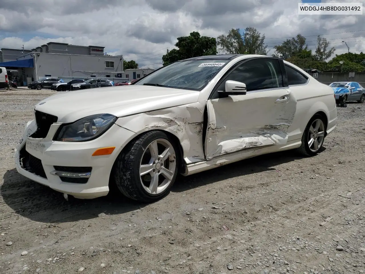 2013 Mercedes-Benz C 250 VIN: WDDGJ4HB8DG031492 Lot: 56948645