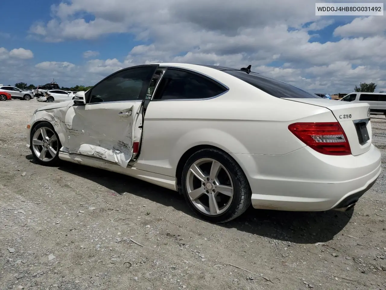 2013 Mercedes-Benz C 250 VIN: WDDGJ4HB8DG031492 Lot: 56948645