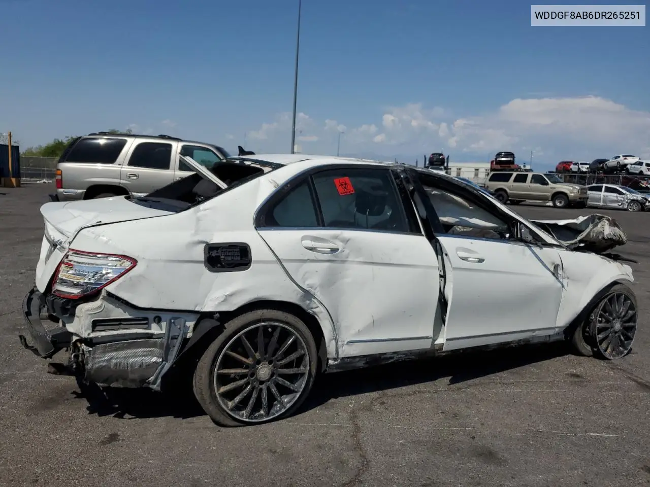 2013 Mercedes-Benz C 300 4Matic VIN: WDDGF8AB6DR265251 Lot: 59912985