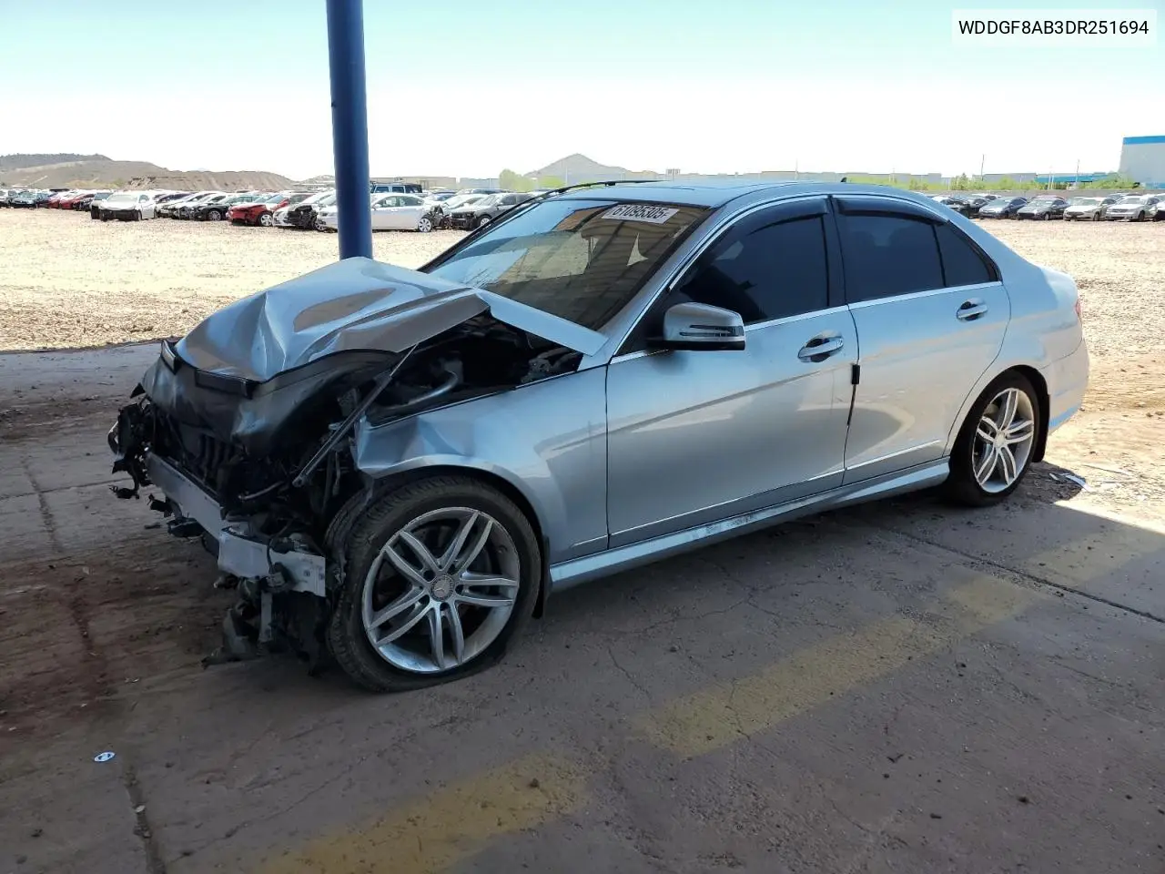 2013 Mercedes-Benz C 300 4Matic VIN: WDDGF8AB3DR251694 Lot: 61095305
