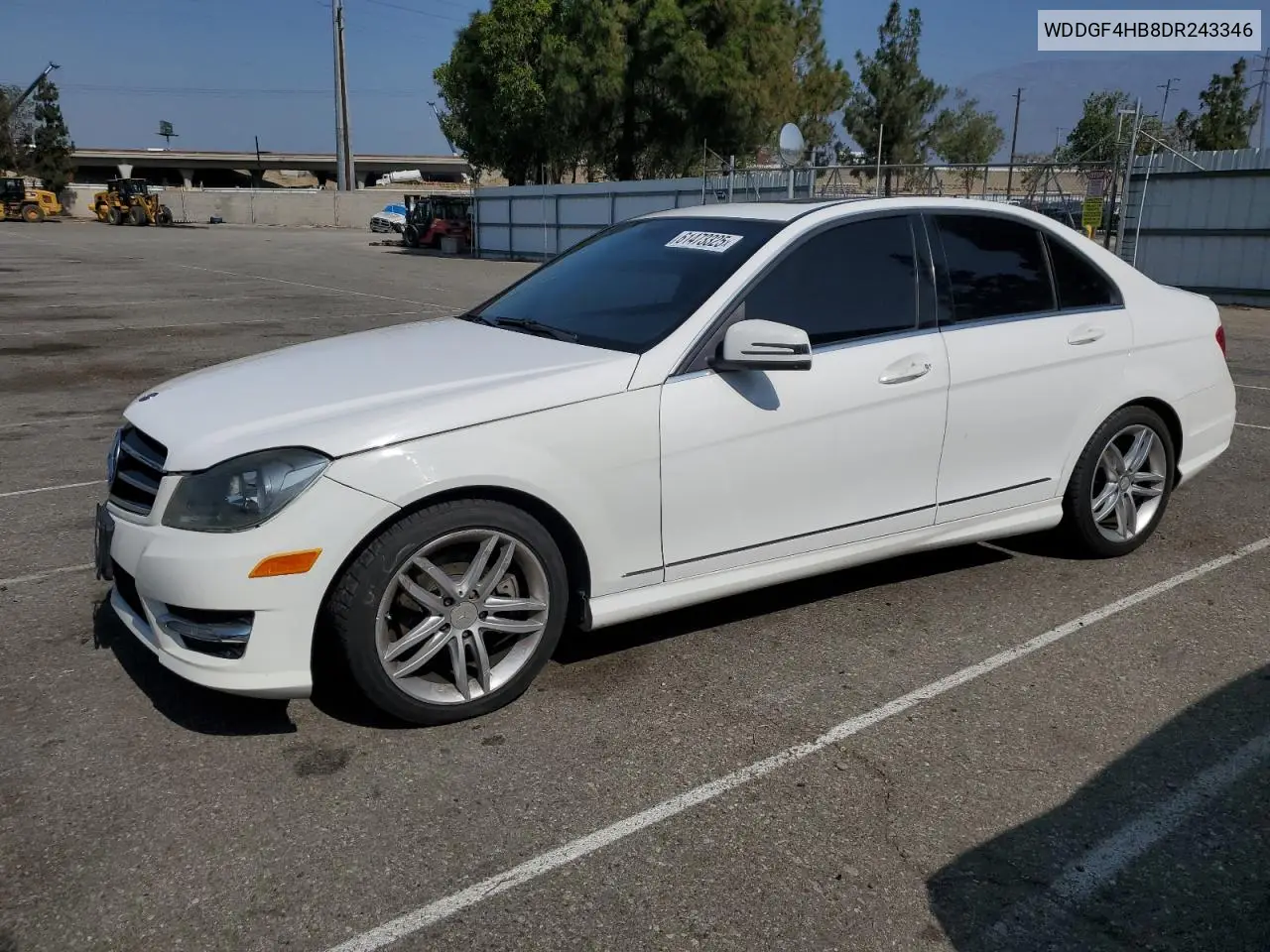 2013 Mercedes-Benz C 250 VIN: WDDGF4HB8DR243346 Lot: 61473325