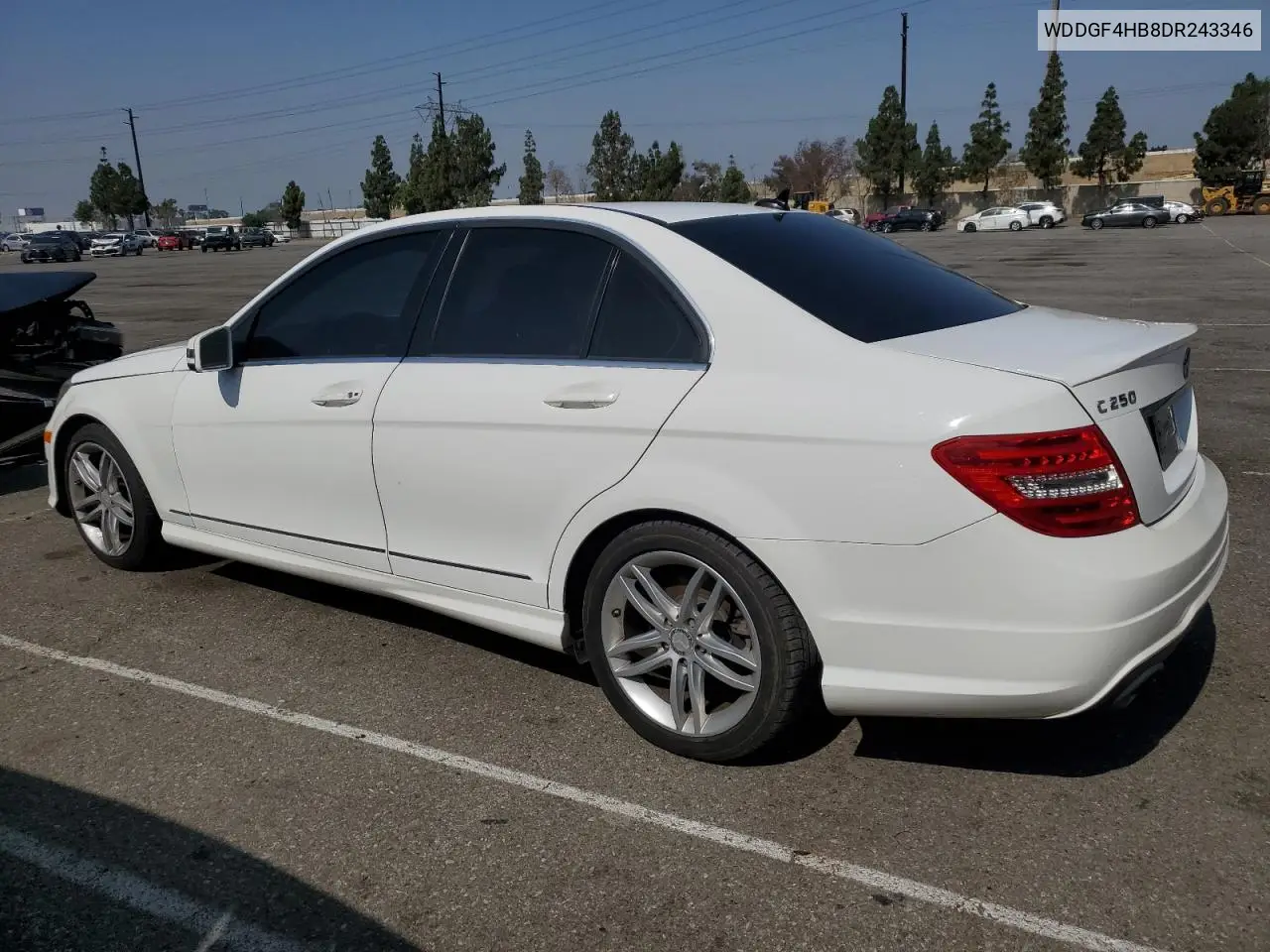 2013 Mercedes-Benz C 250 VIN: WDDGF4HB8DR243346 Lot: 61473325