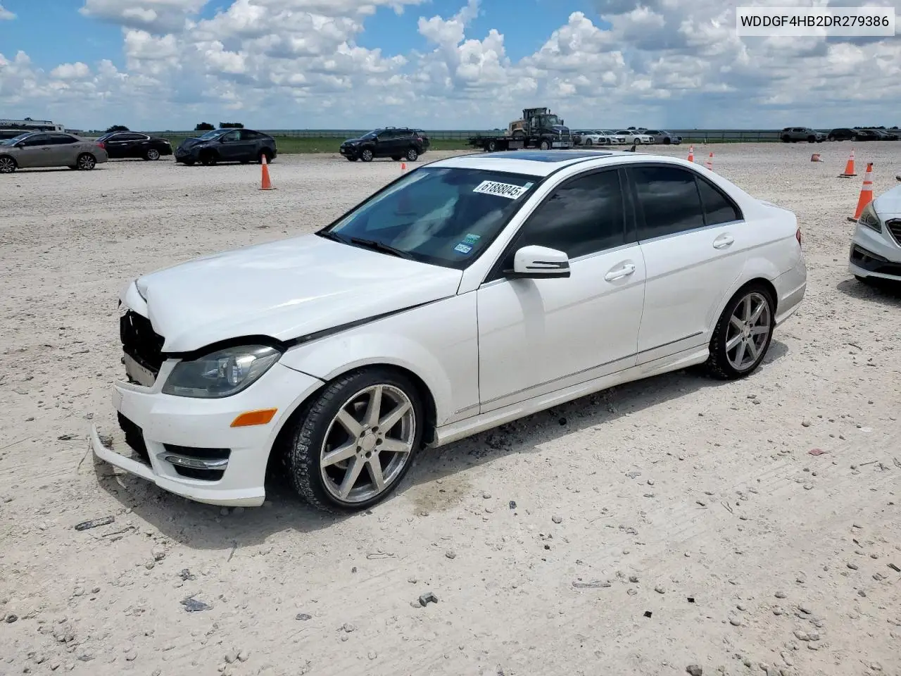 2013 Mercedes-Benz C 250 VIN: WDDGF4HB2DR279386 Lot: 61888045