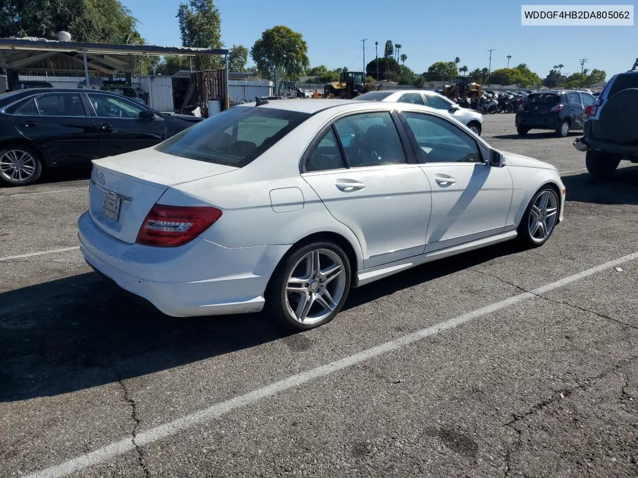 2013 Mercedes-Benz C 250 VIN: WDDGF4HB2DA805062 Lot: 62005165