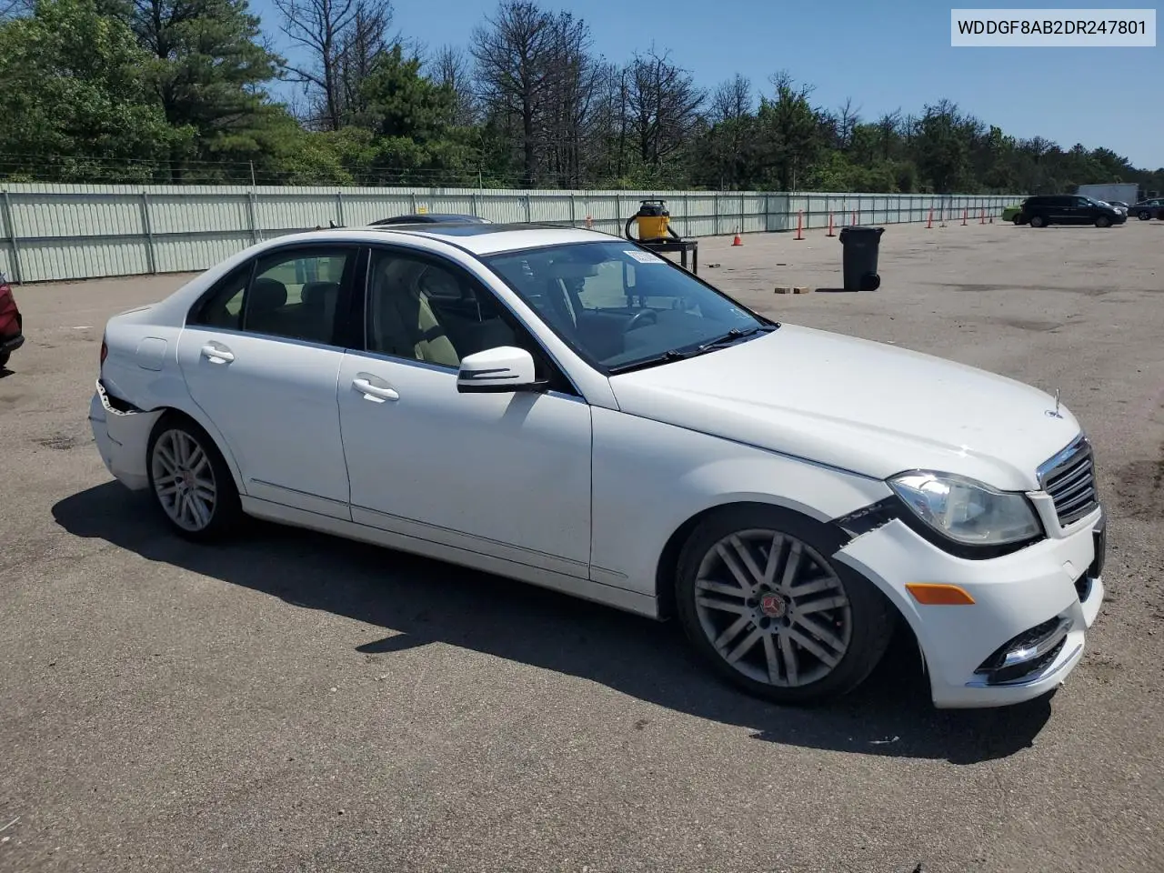 2013 Mercedes-Benz C 300 4Matic VIN: WDDGF8AB2DR247801 Lot: 62273505
