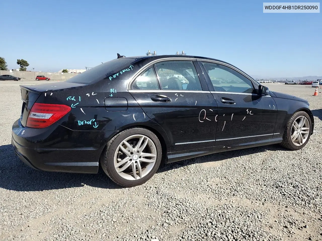 2013 Mercedes-Benz C 250 VIN: WDDGF4HB1DR250090 Lot: 62451405
