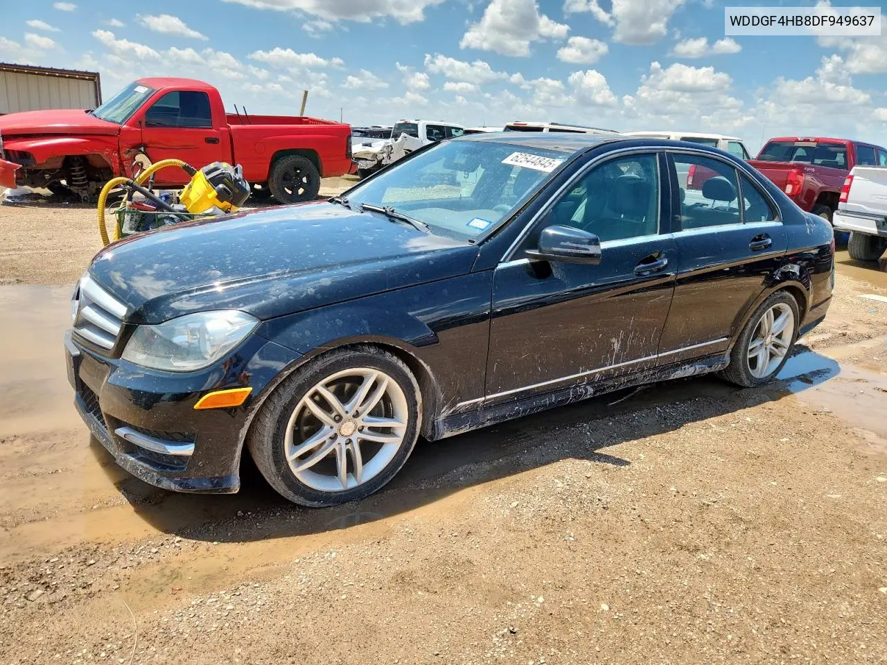 2013 Mercedes-Benz C 250 VIN: WDDGF4HB8DF949637 Lot: 62544845