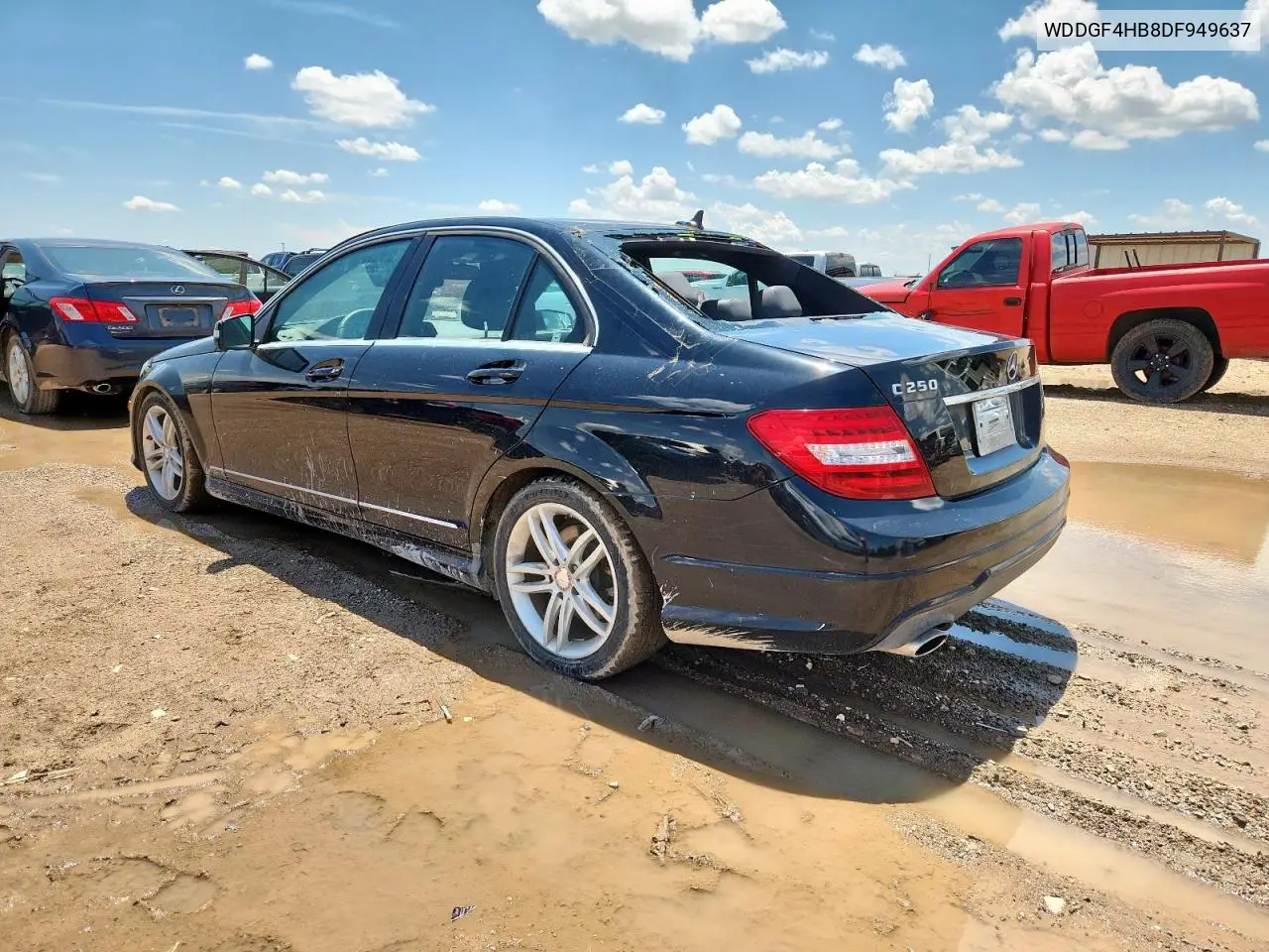 2013 Mercedes-Benz C 250 VIN: WDDGF4HB8DF949637 Lot: 62544845