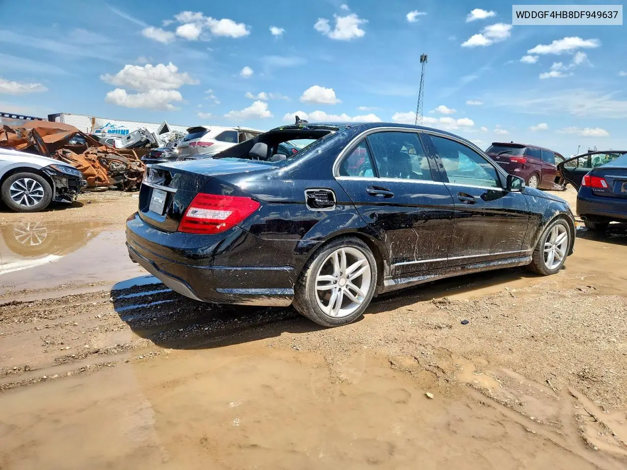 2013 Mercedes-Benz C 250 VIN: WDDGF4HB8DF949637 Lot: 62544845