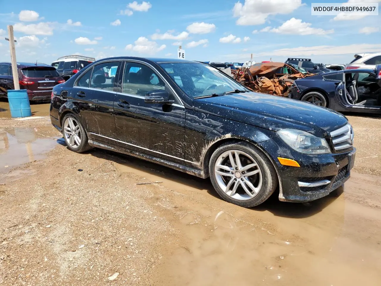 2013 Mercedes-Benz C 250 VIN: WDDGF4HB8DF949637 Lot: 62544845