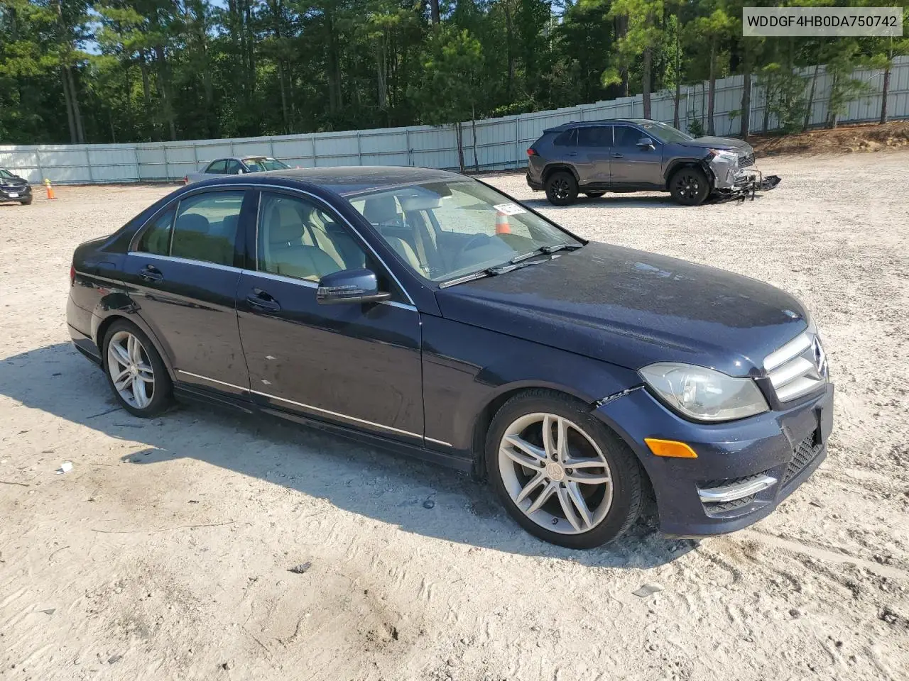 2013 Mercedes-Benz C 250 VIN: WDDGF4HB0DA750742 Lot: 62776725