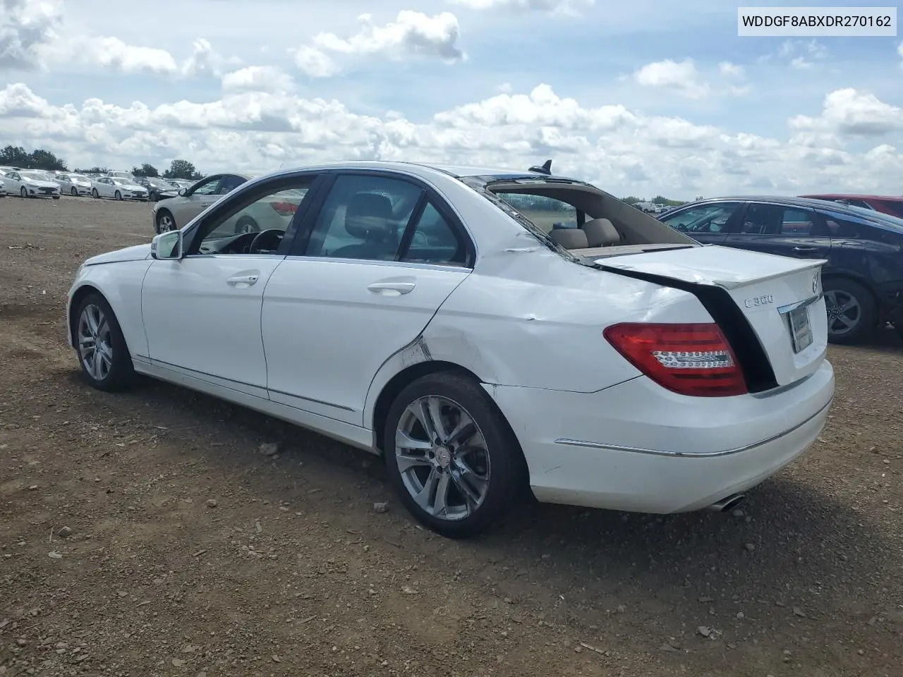 2013 Mercedes-Benz C 300 4Matic VIN: WDDGF8ABXDR270162 Lot: 62854595