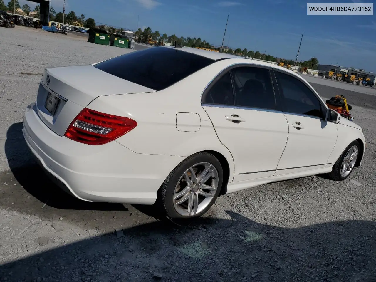 2013 Mercedes-Benz C 250 VIN: WDDGF4HB6DA773152 Lot: 62887455