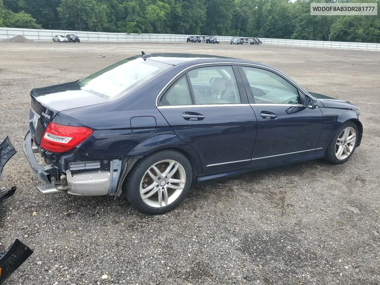2013 Mercedes-Benz C 300 4Matic VIN: WDDGF8AB3DR281777 Lot: 63503935