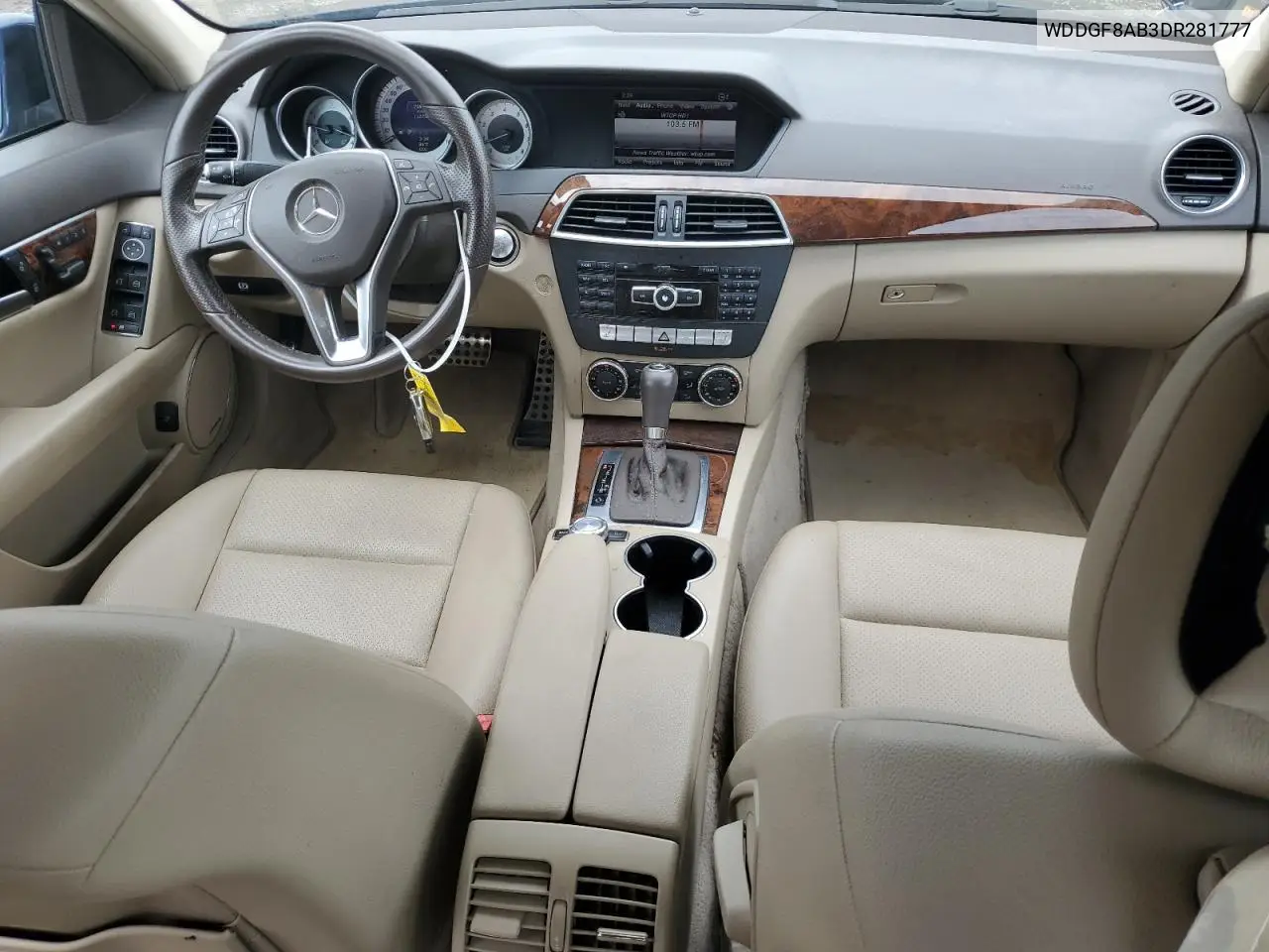 2013 Mercedes-Benz C 300 4Matic VIN: WDDGF8AB3DR281777 Lot: 63503935