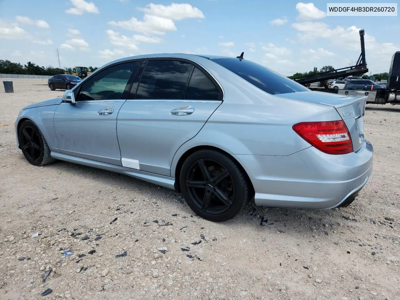 2013 Mercedes-Benz C 250 VIN: WDDGF4HB3DR260720 Lot: 64066715