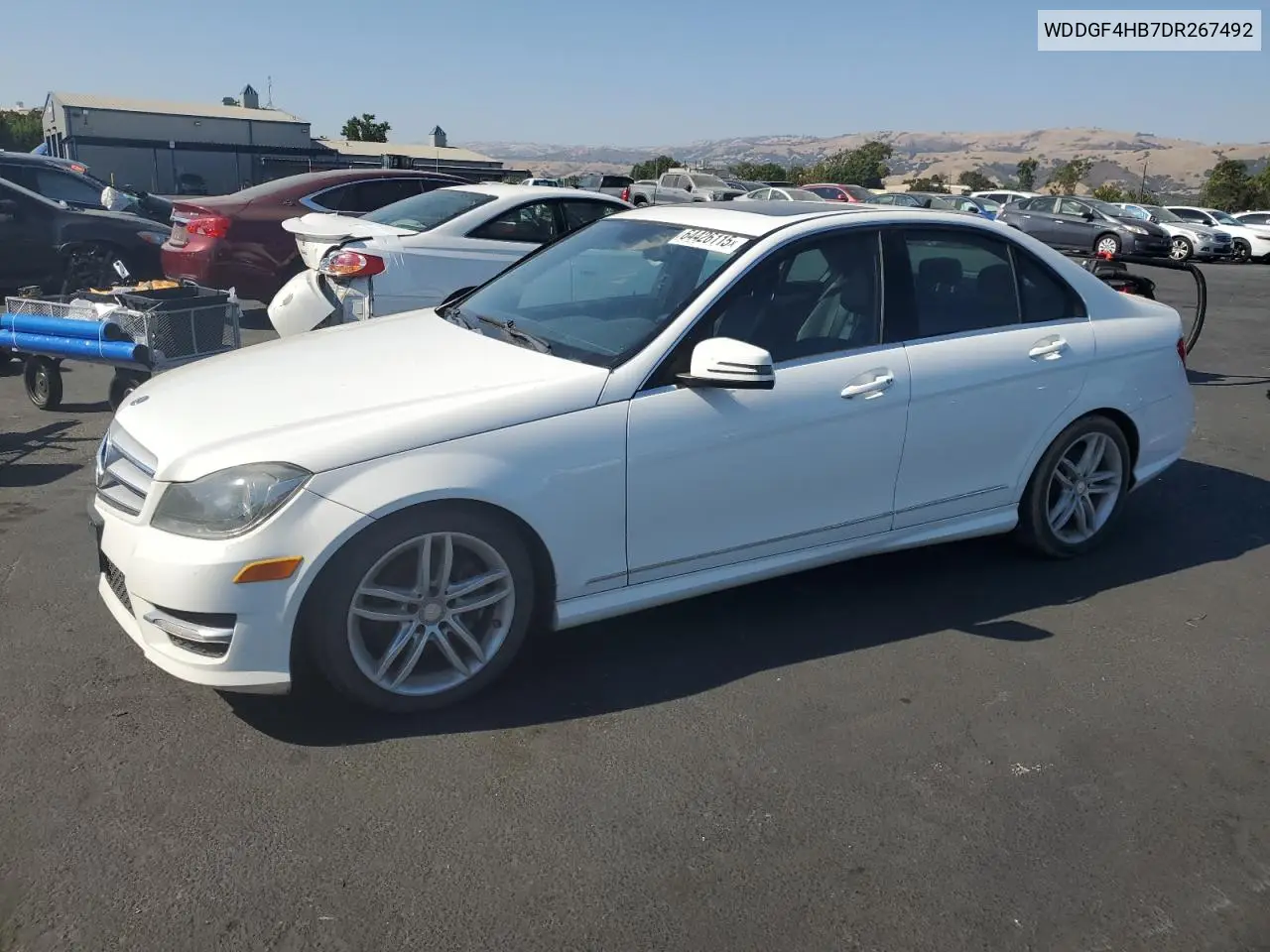 2013 Mercedes-Benz C 250 VIN: WDDGF4HB7DR267492 Lot: 64426115