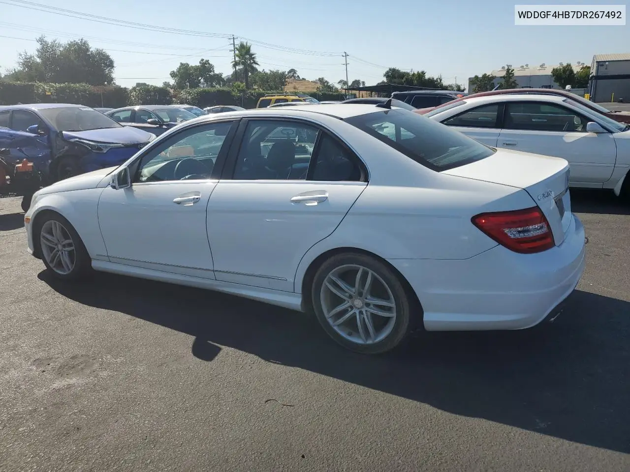 2013 Mercedes-Benz C 250 VIN: WDDGF4HB7DR267492 Lot: 64426115