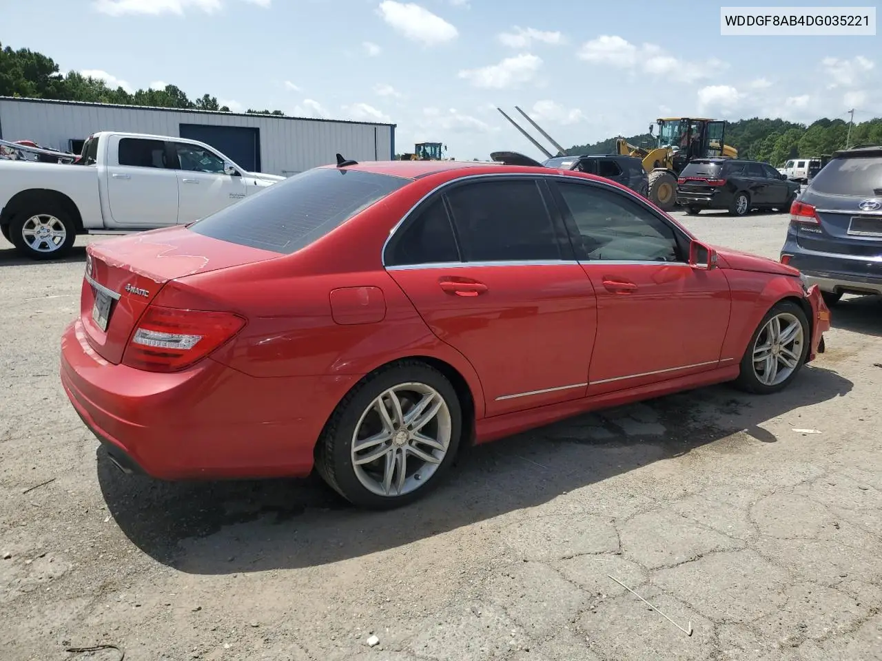 2013 Mercedes-Benz C 300 4Matic VIN: WDDGF8AB4DG035221 Lot: 64522995