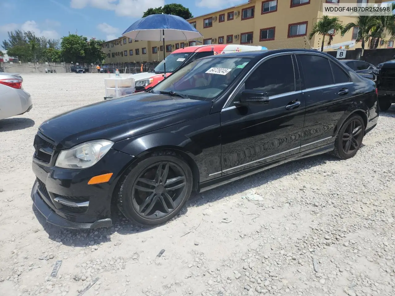 2013 Mercedes-Benz C 250 VIN: WDDGF4HB7DR252698 Lot: 64729245