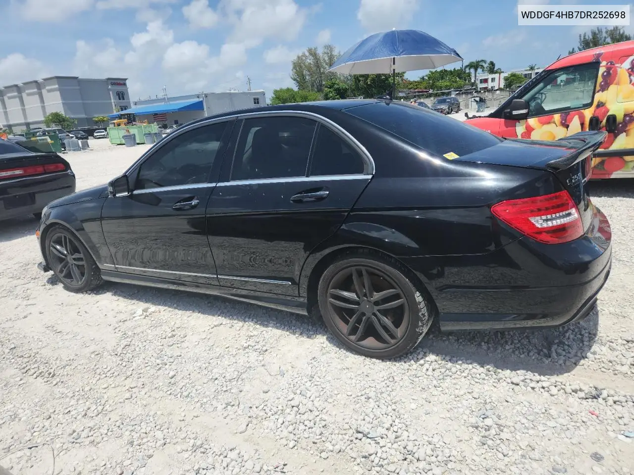 2013 Mercedes-Benz C 250 VIN: WDDGF4HB7DR252698 Lot: 64729245