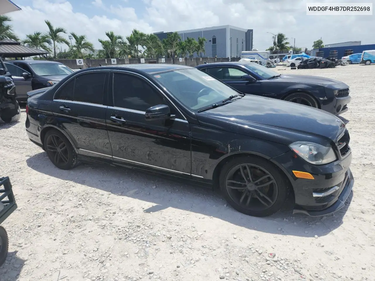 2013 Mercedes-Benz C 250 VIN: WDDGF4HB7DR252698 Lot: 64729245