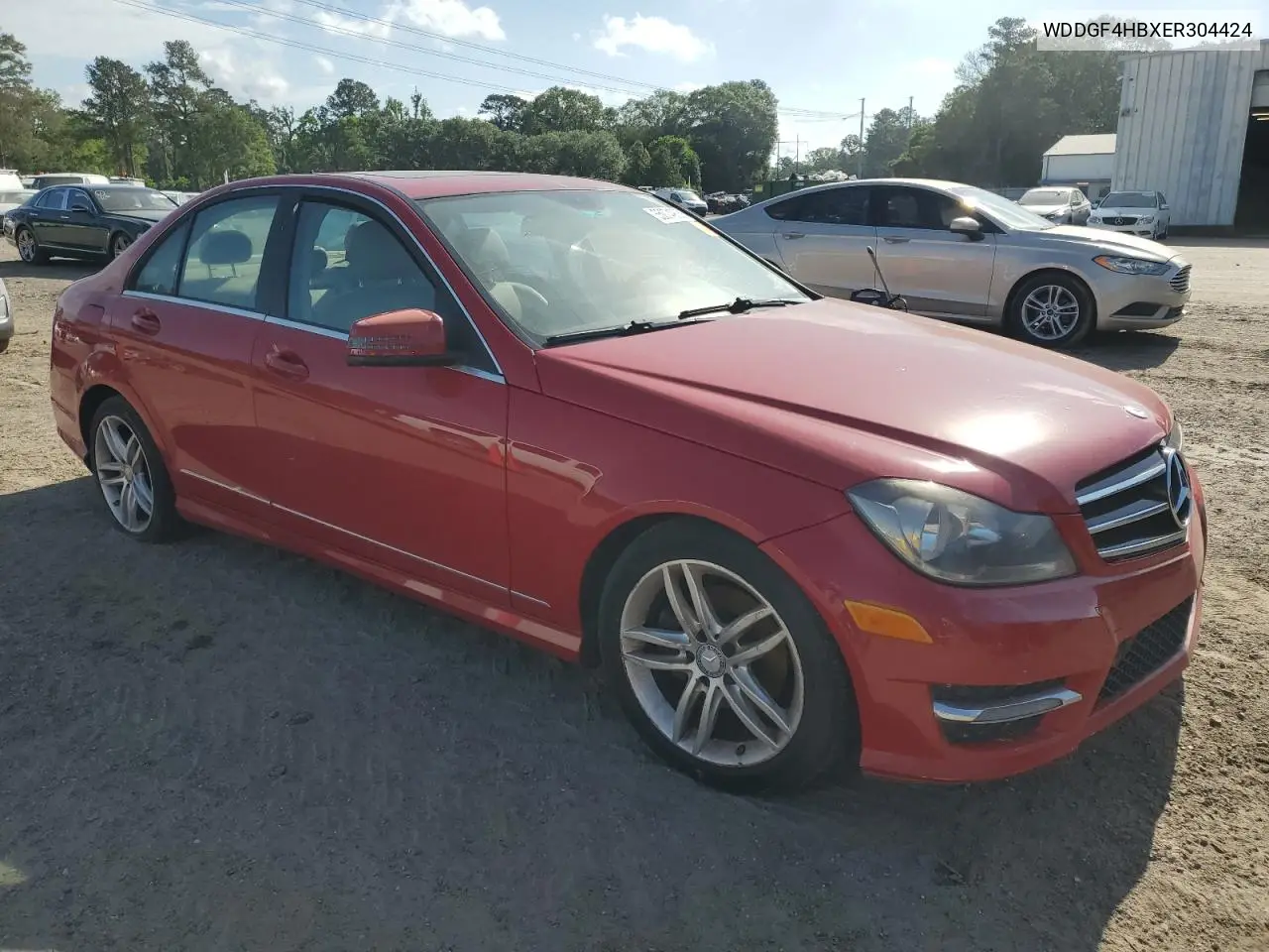 2014 Mercedes-Benz C 250 VIN: WDDGF4HBXER304424 Lot: 55074935