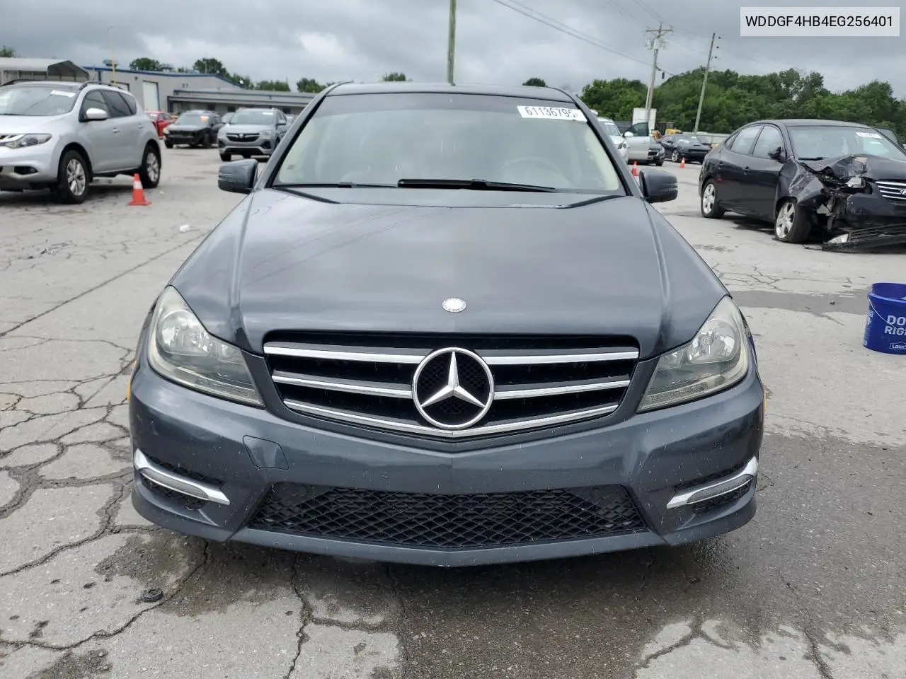 2014 Mercedes-Benz C 250 VIN: WDDGF4HB4EG256401 Lot: 61136795
