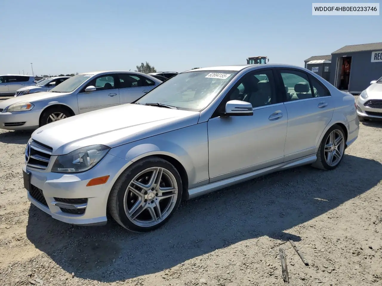 2014 Mercedes-Benz C 250 VIN: WDDGF4HB0EG233746 Lot: 62894155