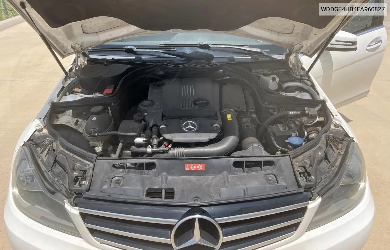 2014 Mercedes-Benz C 250 VIN: WDDGF4HB4EA960827 Lot: 65415035