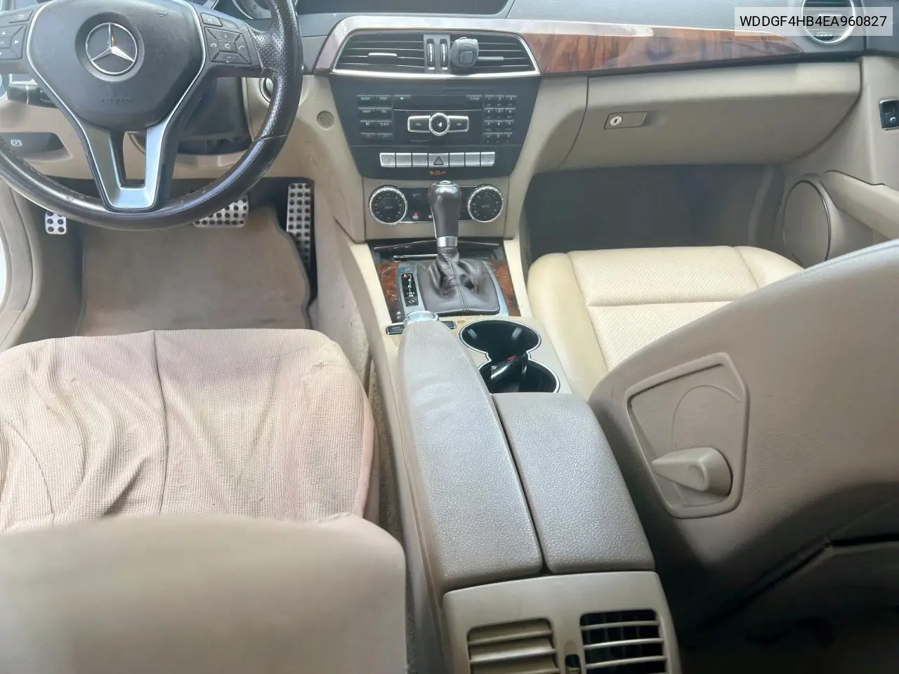 2014 Mercedes-Benz C 250 VIN: WDDGF4HB4EA960827 Lot: 65415035