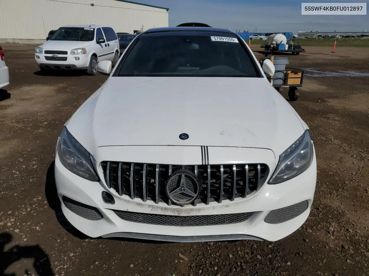 2015 Mercedes-Benz C 300 4Matic VIN: 55SWF4KB0FU012897 Lot: 57091555