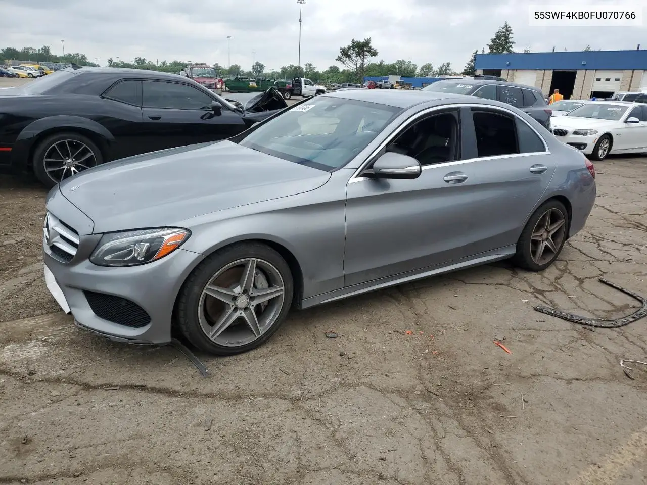 2015 Mercedes-Benz C 300 4Matic VIN: 55SWF4KB0FU070766 Lot: 62305485