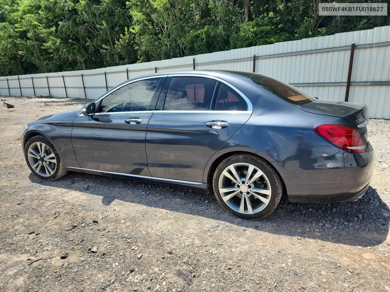 2015 Mercedes-Benz C 300 4Matic VIN: 55SWF4KB1FU018627 Lot: 62514325