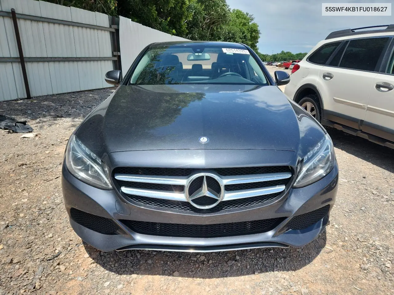 2015 Mercedes-Benz C 300 4Matic VIN: 55SWF4KB1FU018627 Lot: 62514325