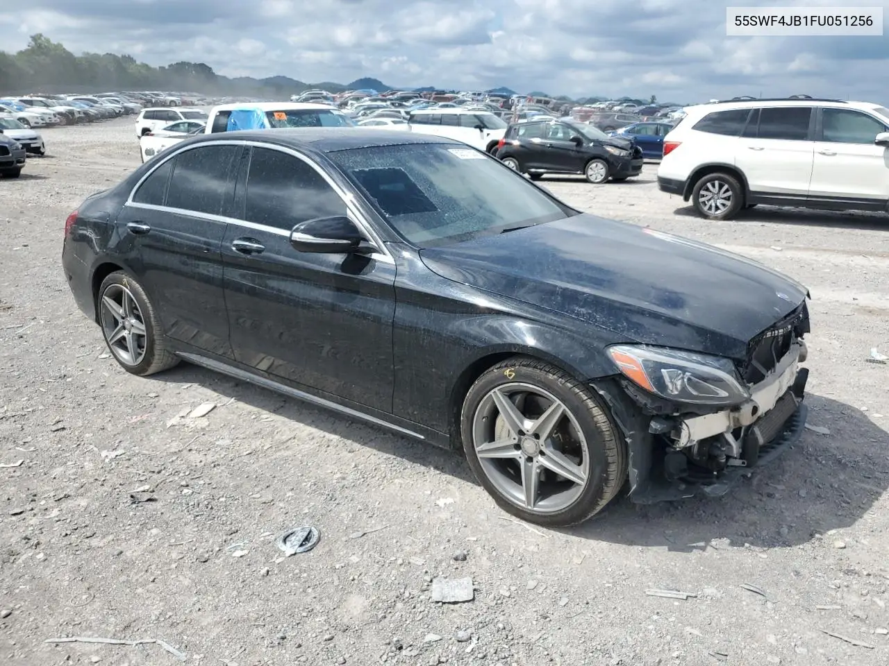2015 Mercedes-Benz C 300 VIN: 55SWF4JB1FU051256 Lot: 62577535