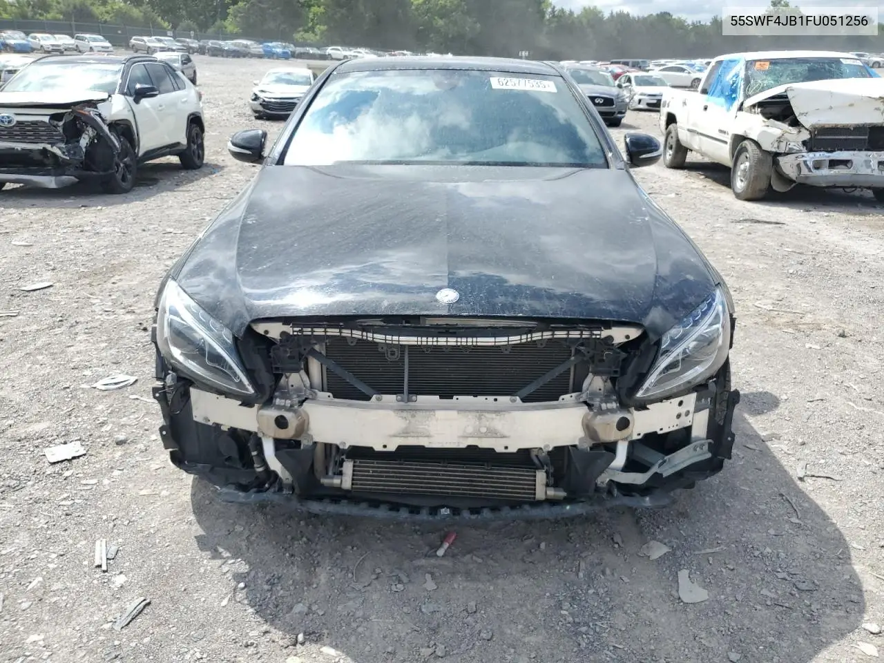 2015 Mercedes-Benz C 300 VIN: 55SWF4JB1FU051256 Lot: 62577535