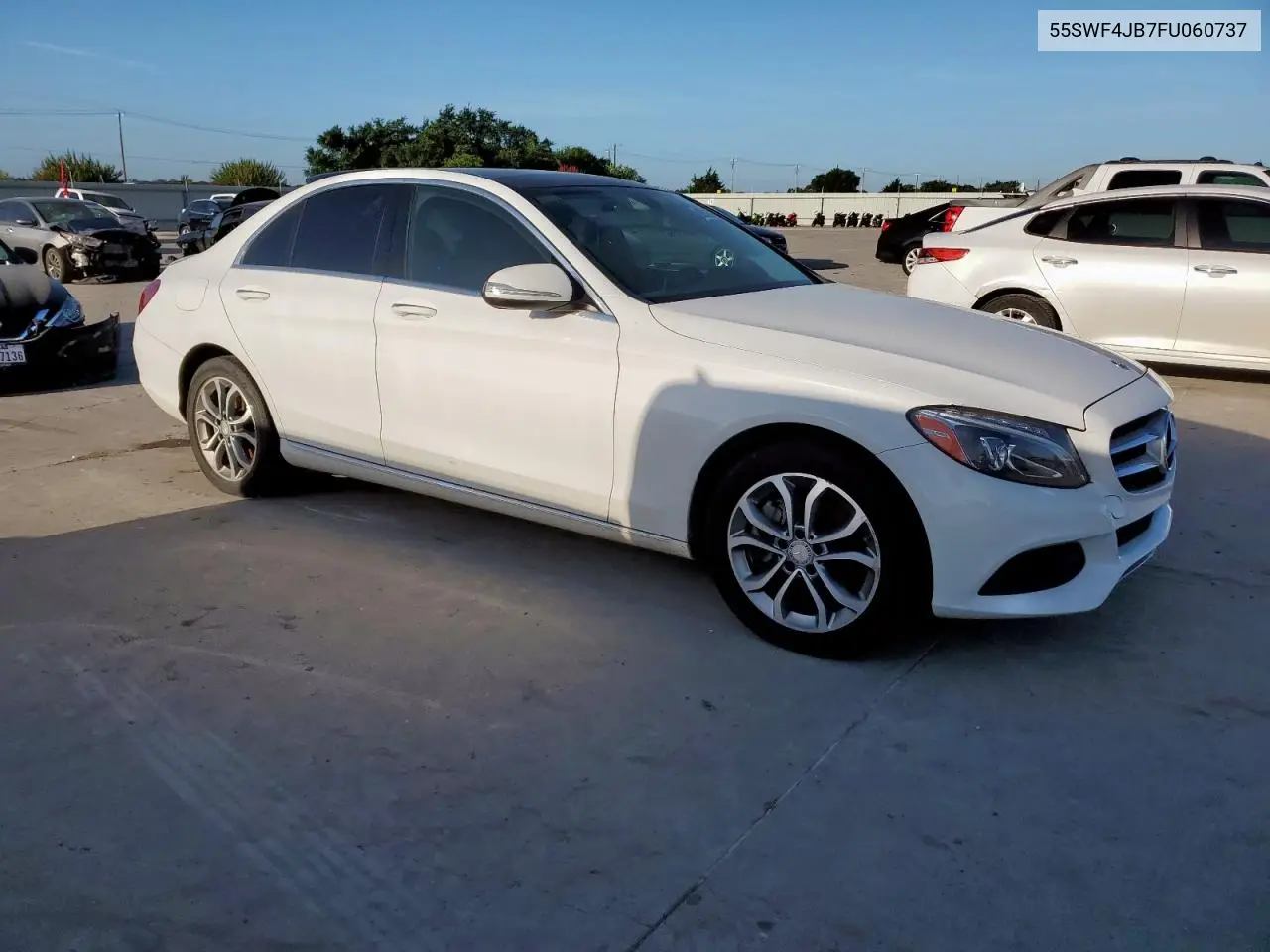 2015 Mercedes-Benz C 300 VIN: 55SWF4JB7FU060737 Lot: 62910655