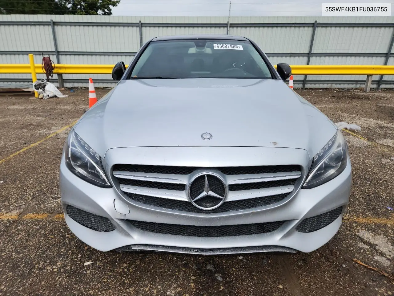 2015 Mercedes-Benz C 300 4Matic VIN: 55SWF4KB1FU036755 Lot: 63007985